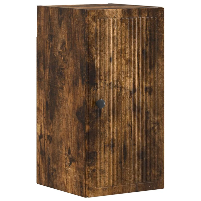 4 Piece Bathroom Cabinet Set EDE Smoked Oak Engineered Wood