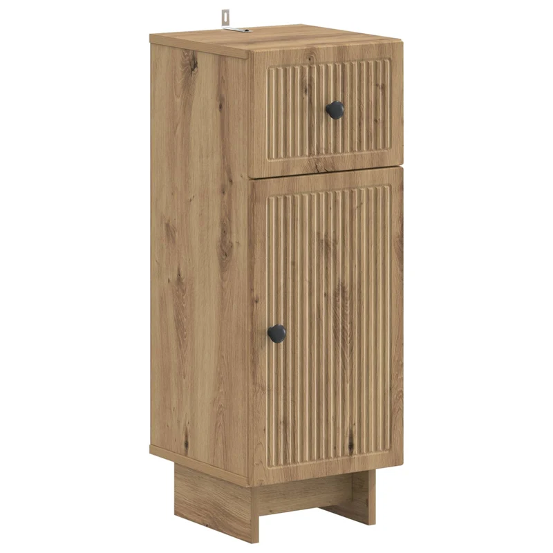 4 Piece Bathroom Cabinet Set EDE Artisan Oak Engineered Wood