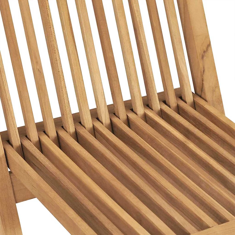 Garden Set 5 pcs Brown Soild Teak Wood