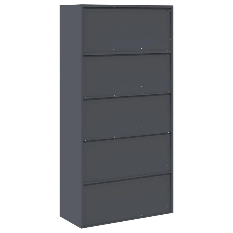 Storage Cabinet 2 pcs Anthracite 90 x 40 x 180 cm Steel