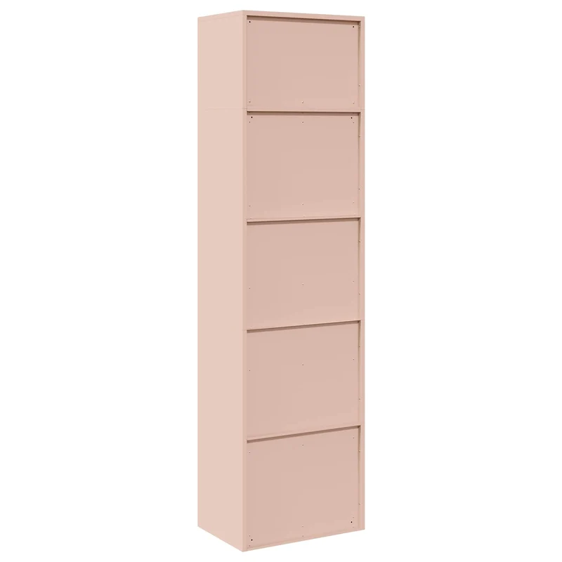 Storage Cabinet 2 pcs Pink 60 x 40 x 220 cm Steel Lockable
