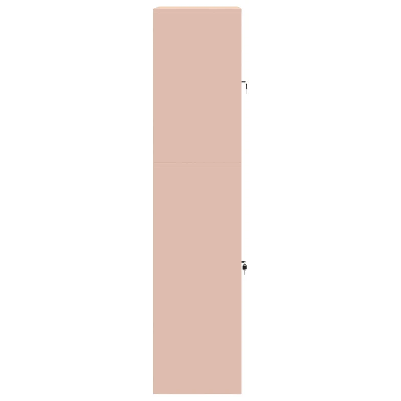 Storage Cabinet 2 pcs Pink 80 x 40 x 175 cm Steel Lockable