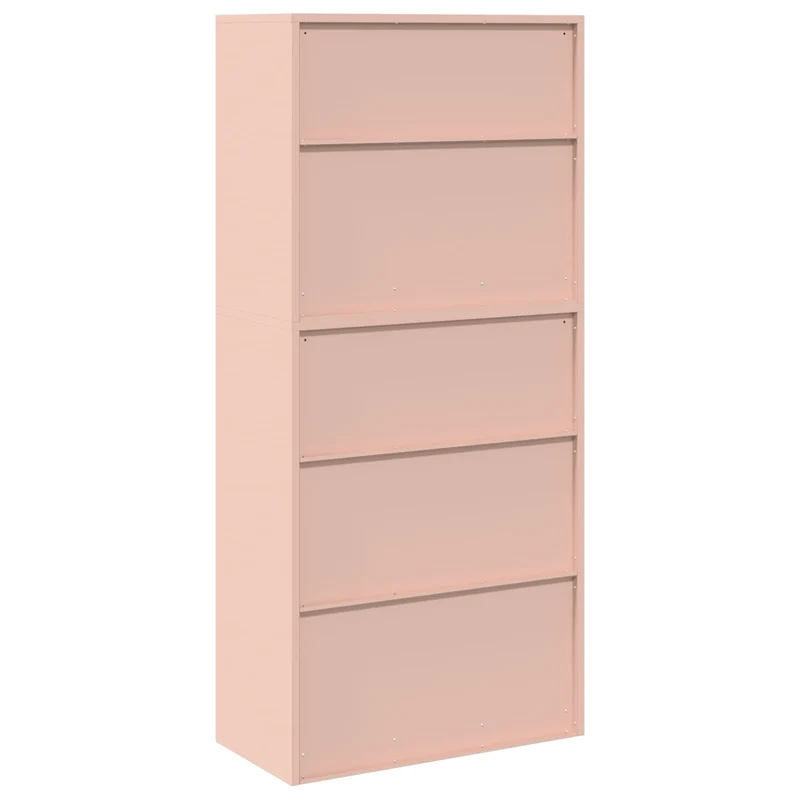 Storage Cabinet 2 pcs Pink 80 x 40 x 175 cm Steel Lockable