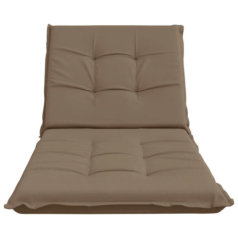 Sunlounger Cushion GEMERT 100% Polyester Taupe 190 x 70 x 9 cm