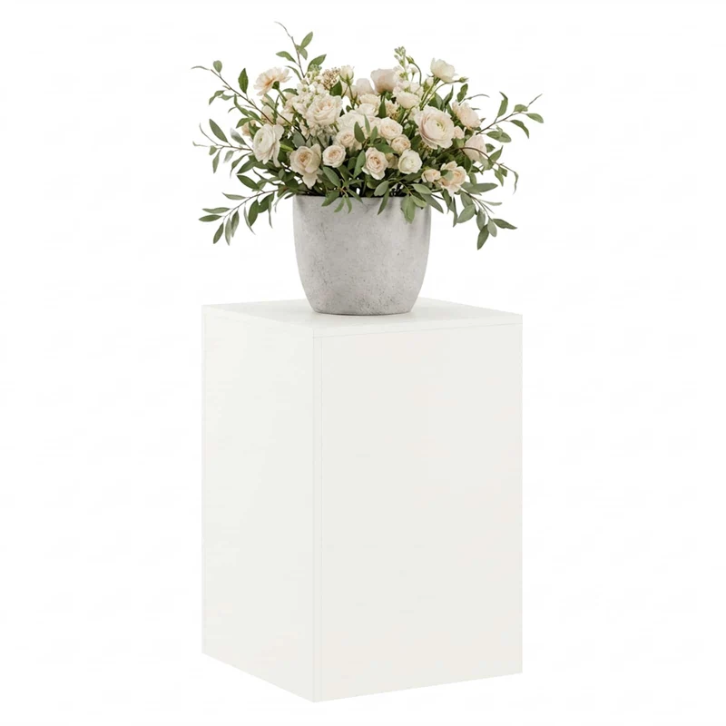 Plant Stand White 40 x 40 x 60 cm Steel