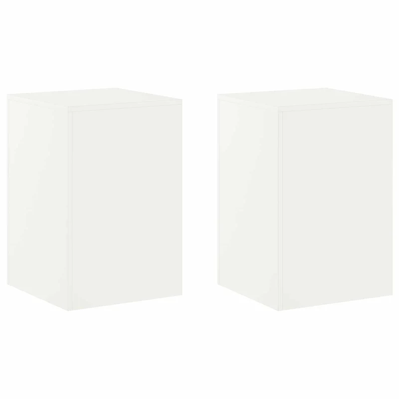 Plant Stand 2 pcs White 40 x 40 x 60 cm Steel