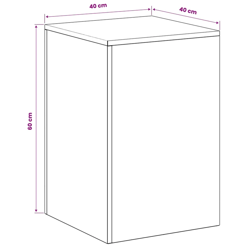 Plant Stand 2 pcs Anthracite 40 x 40 x 60 cm Galvanised Steel