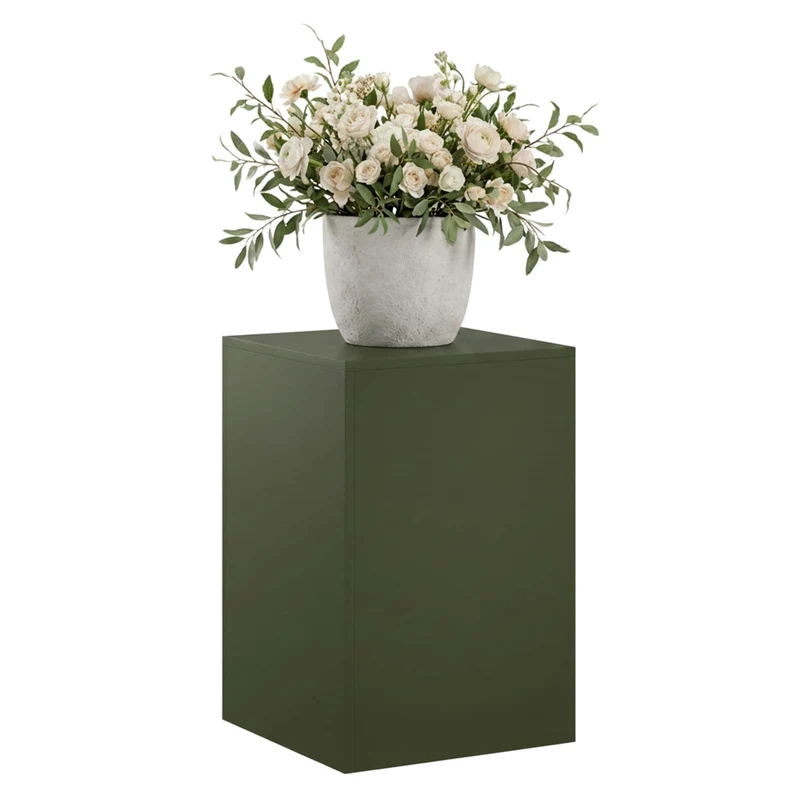 Plant Stand Olive Green 40 x 40 x 60 cm Weathering Steel