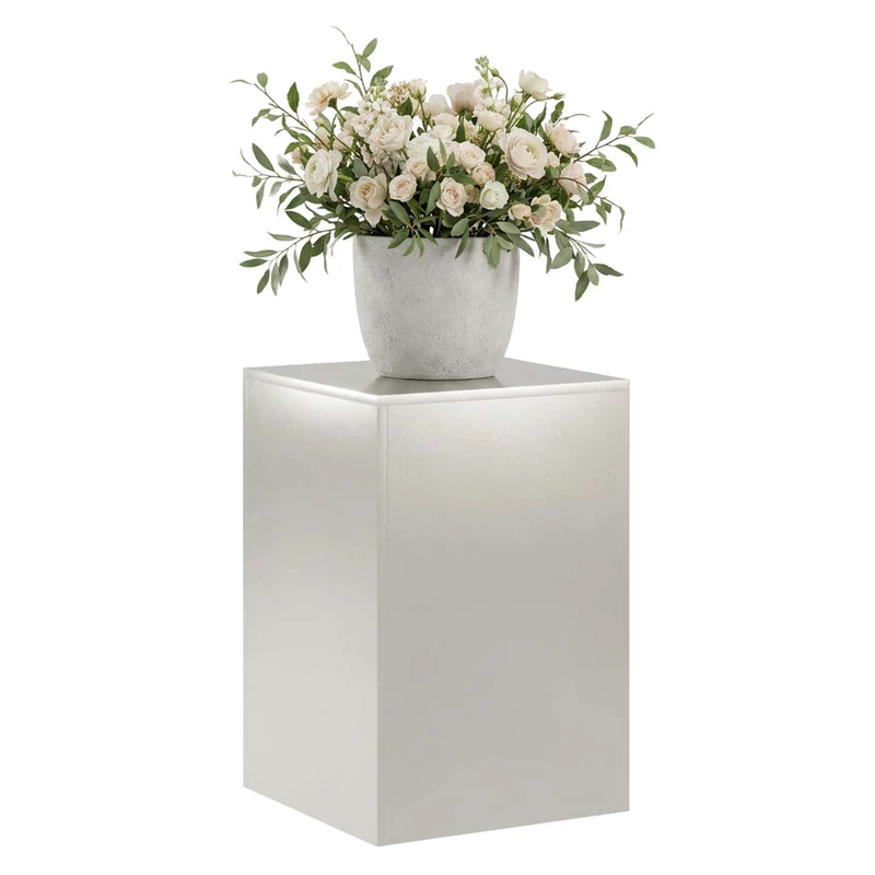 Plant Stand Silver 40 x 40 x 60 cm Steel