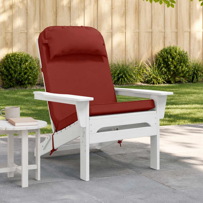 Adirondack Chair Cushion 100% Polyester Red 124 x 55 x 5 cm