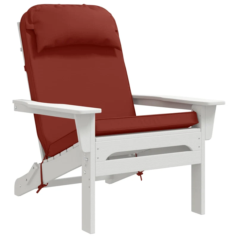 Adirondack Chair Cushion 100% Polyester Red 124 x 55 x 5 cm