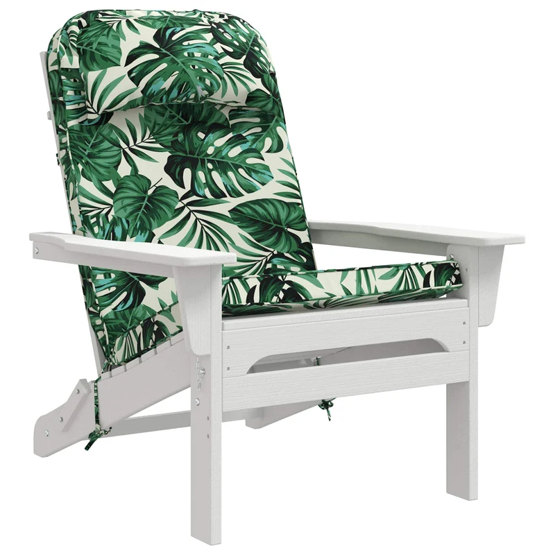 Adirondack Chair Cushion 100% Polyester Leaf Pattern