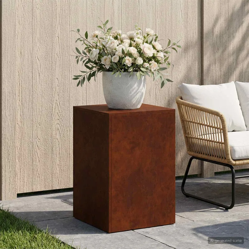 Plant Stand Rusty 40 x 40 x 60 cm Weathering Steel