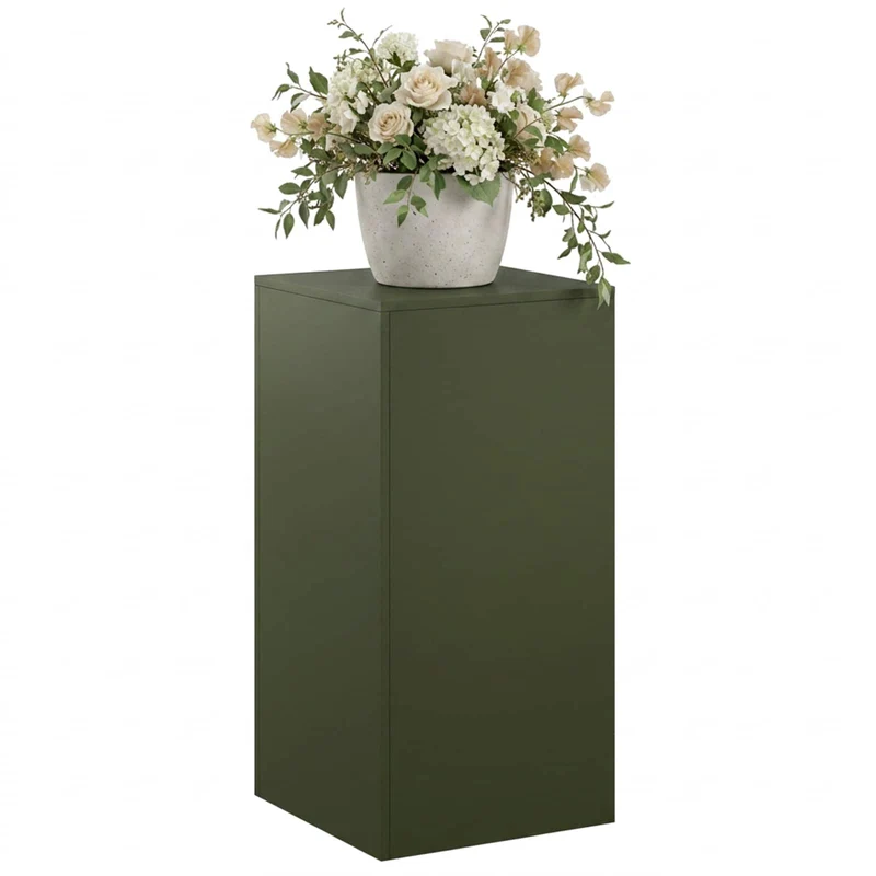 Plant Stand Olive Green 40 x 40 x 80 cm Weathering Steel