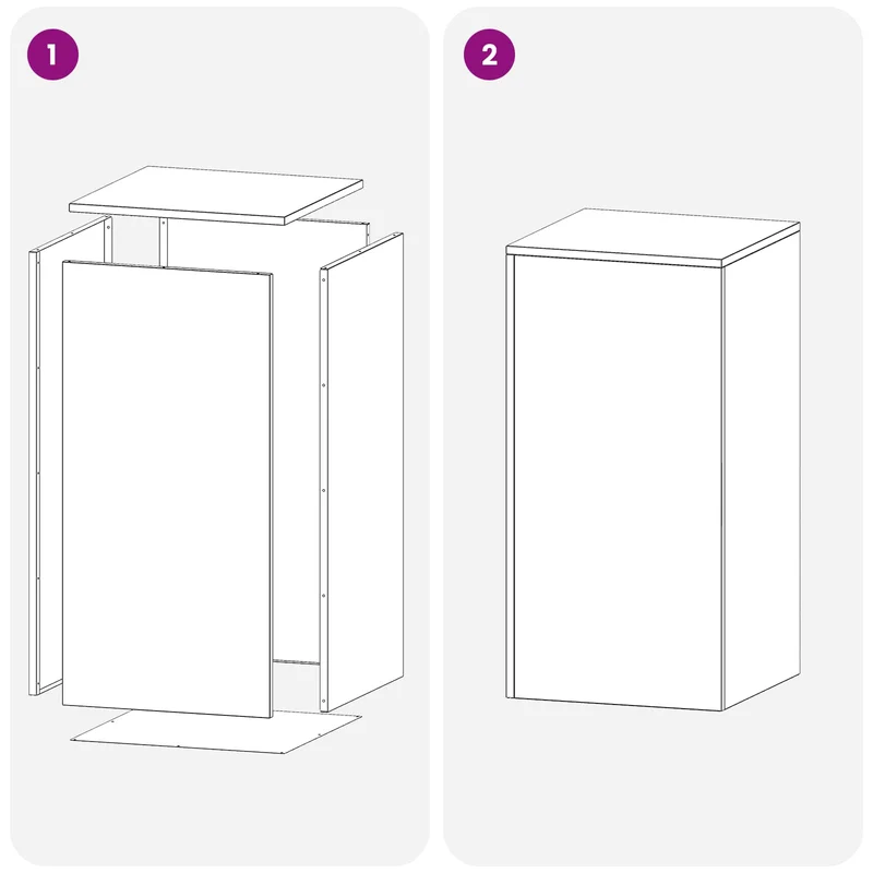 Plant Stand Silver 40 x 40 x 80 cm Steel