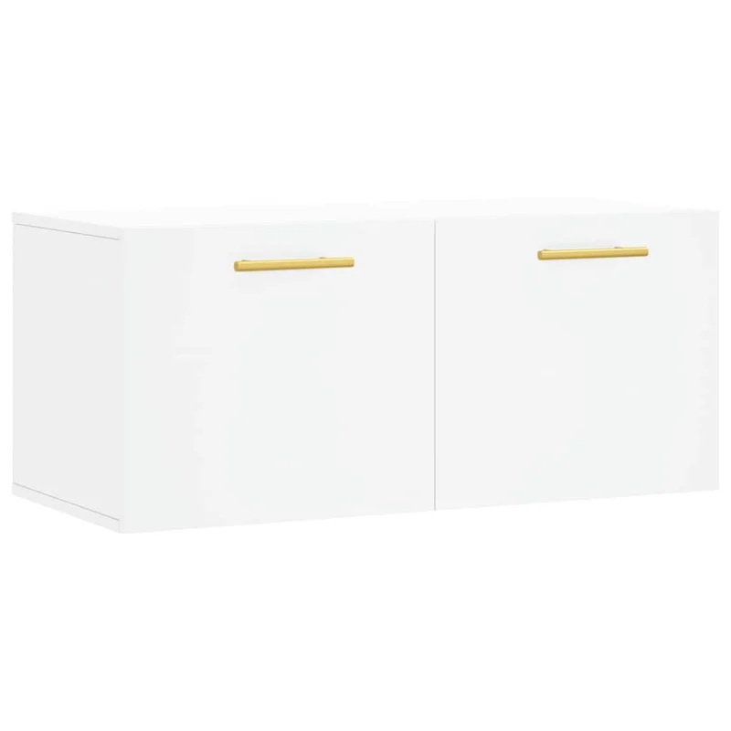 Wall Cabinet White 80x36,5x35 cm Engineered Wood
