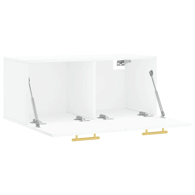 Wall Cabinet White 80x36,5x35 cm Engineered Wood