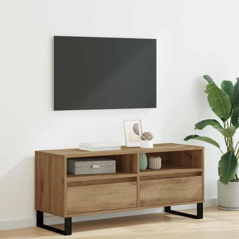 TV Cabinet 100 x 34.5 x 44.5 cm Artisan Oak