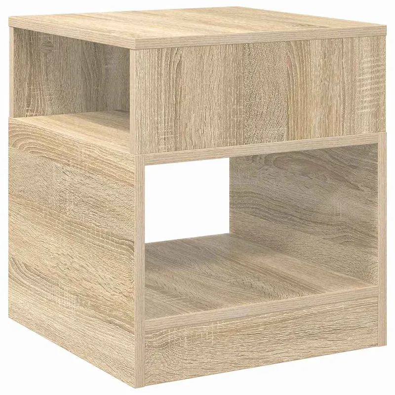 End Table Sonoma Oak 40.5 x 40 x 45 cm Engineered Wood