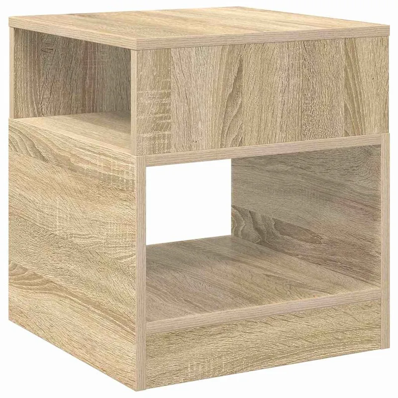 End Table Sonoma Oak 40.5 x 40 x 45 cm Engineered Wood