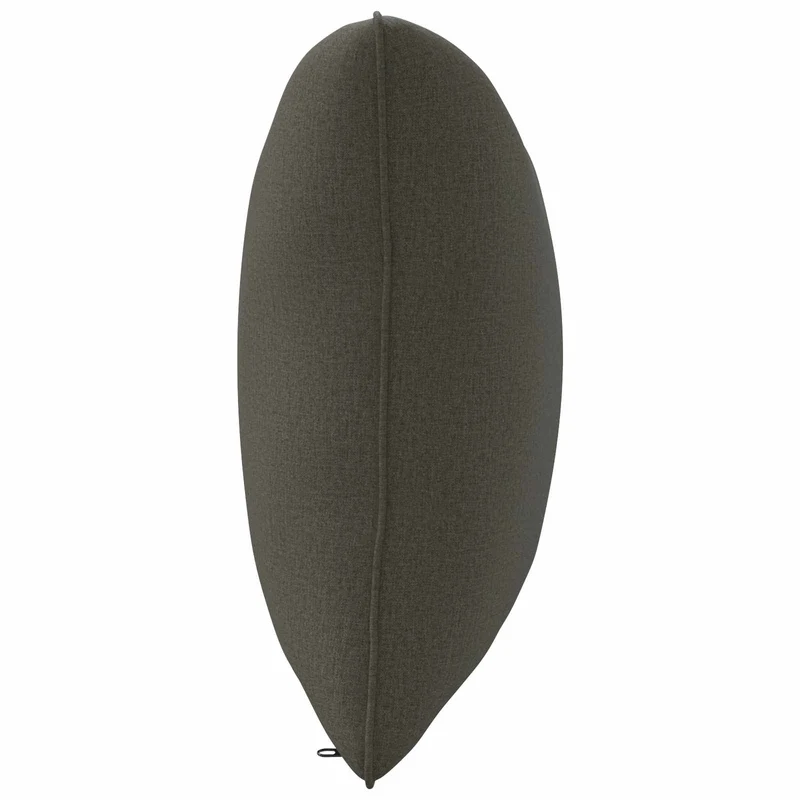 Back Cushion PUTTEN 100% Polyester Anthracite 70 x 40 x 15 cm