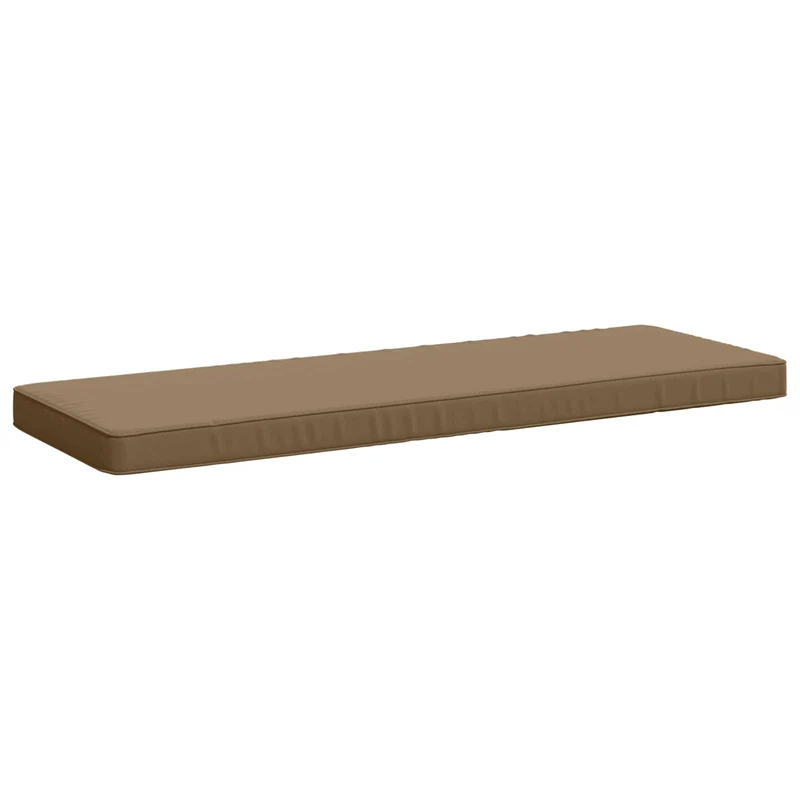 1-Piece Bench Cushion VUGHT 100% Polyester Taupe