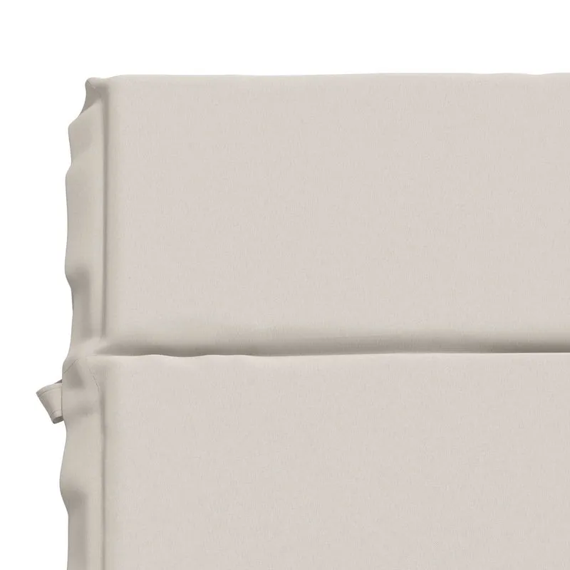 Sunlounger Cushion GEMERT 100% Polyester White 200 x 60 x 3 cm