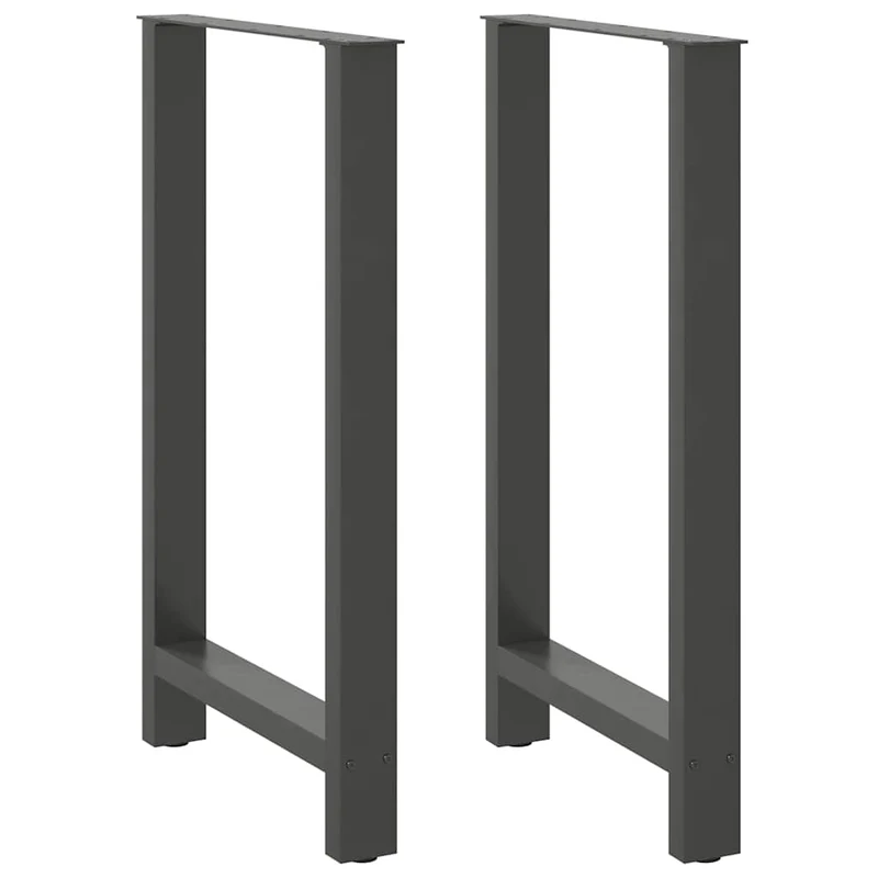 Bar Table Legs Anthracite 2 pcs 60x(100-101) cm Steel