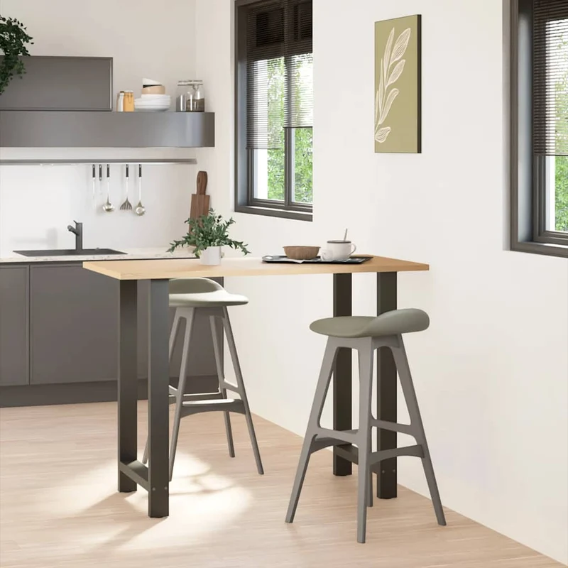 Bar Table Legs Anthracite 2 pcs 60x(100-101) cm Steel