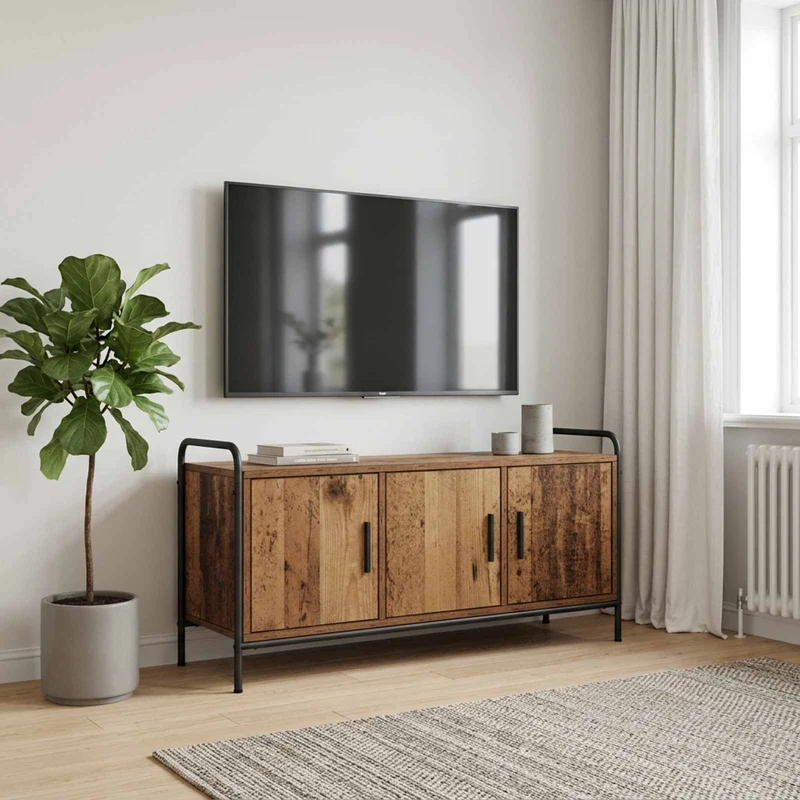 TV Cabinet 99 x 33 x 50 cm Old Wood Engineered Wood