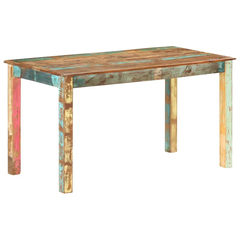 285930 vidaXL Dining Table Solid Reclaimed Wood 140x70x76 cm