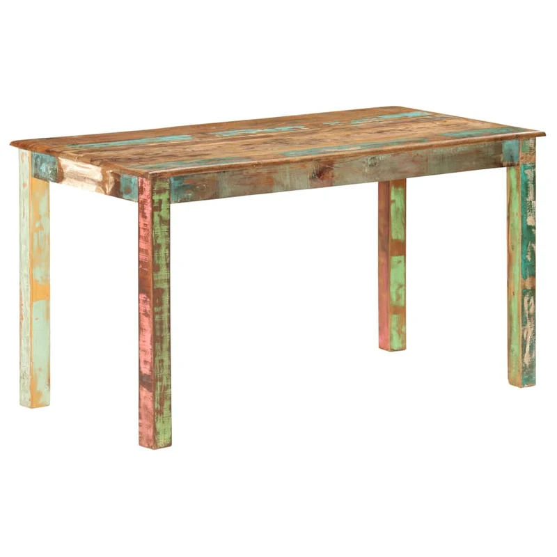 285930 vidaXL Dining Table Solid Reclaimed Wood 140x70x76 cm