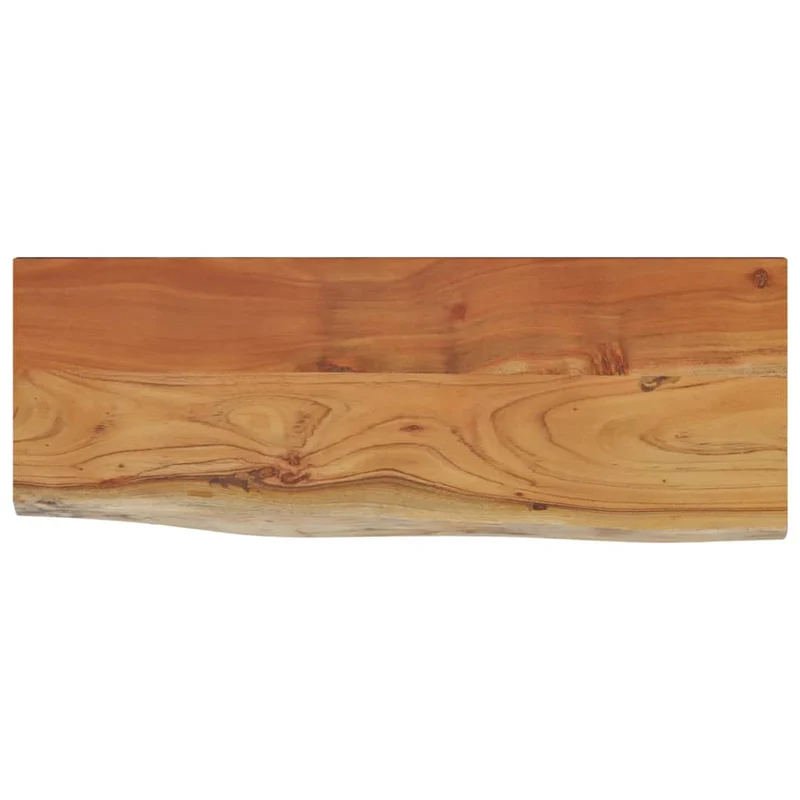 Wall Shelf 50x20x2,5 cm Rectangular Solid Wood Acacia Live Edge