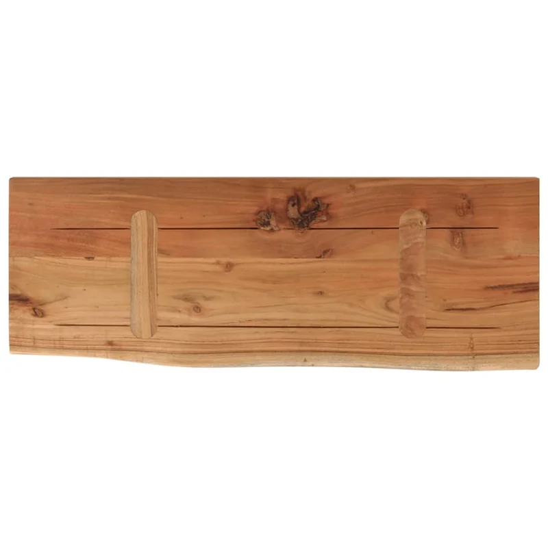 Wall Shelf 50x20x2,5 cm Rectangular Solid Wood Acacia Live Edge