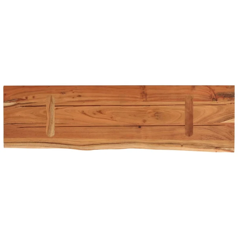 Wall Shelf 60x20x2,5 cm Rectangular Solid Wood Acacia Live Edge