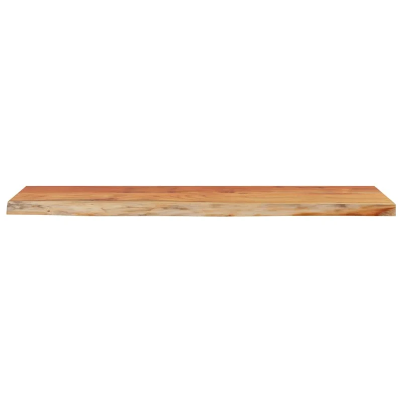 Wall Shelf 80x20x2,5 cm Rectangular Solid Wood Acacia Live Edge