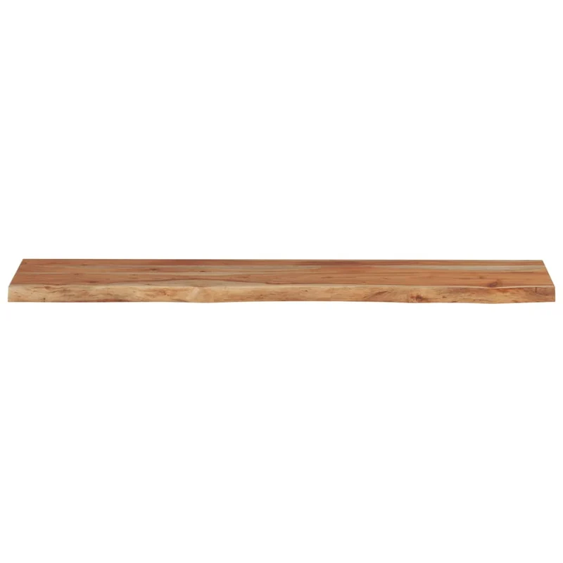 Wall Shelf 120x20x2.5cm Rectangular Solid Wood Acacia Live Edge