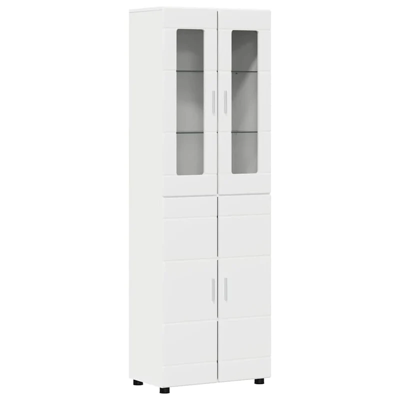 TV Cabinet Set FLORIN 3 pcs White Engineered Wood