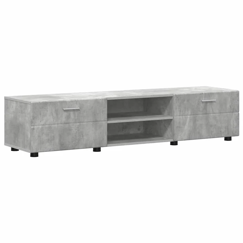 TV Cabinet Set FLORIN 3 pcs Concrete Grey Engineered Wood