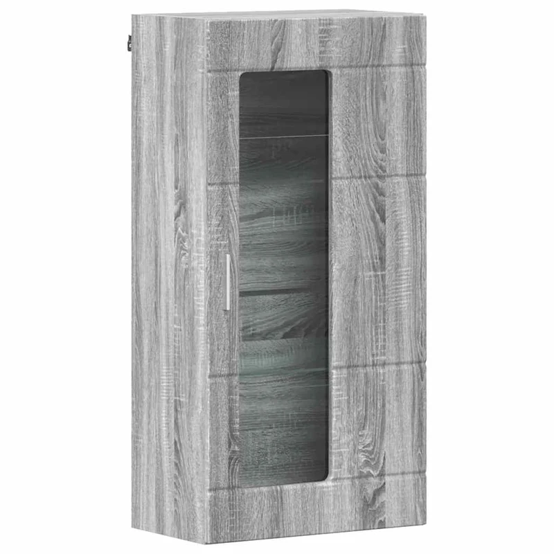 TV Cabinet Set FLORIN 3 pcs Grey Sonoma Engineered Wood