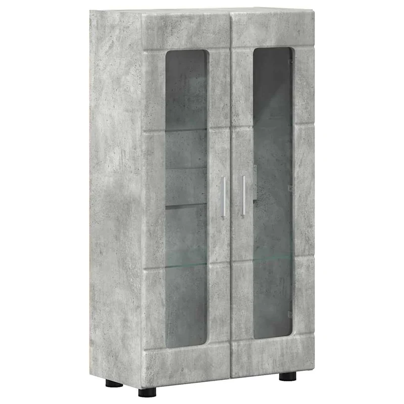 TV Cabinet Set FLORIN 3 pcs Concrete Grey Engineered Wood