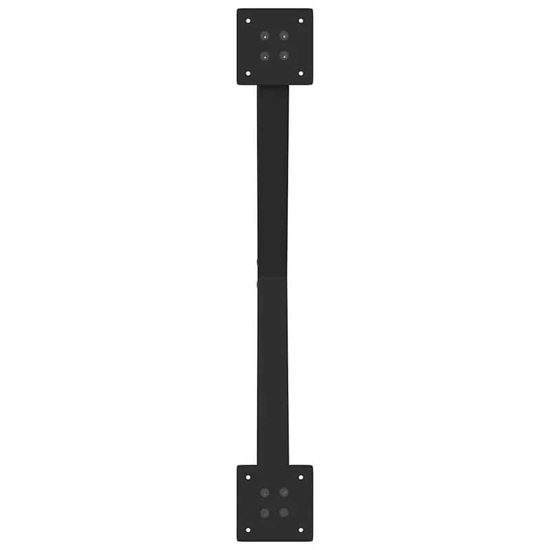 Coffee Table Legs X-Shaped 2 pcs Black 70x(30-31) cm Steel