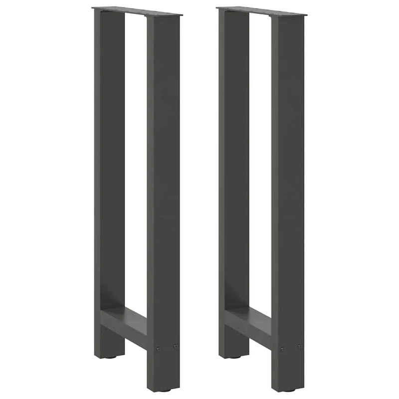 Bar Table Legs Anthracite 2 pcs 40x(100-101) cm Steel