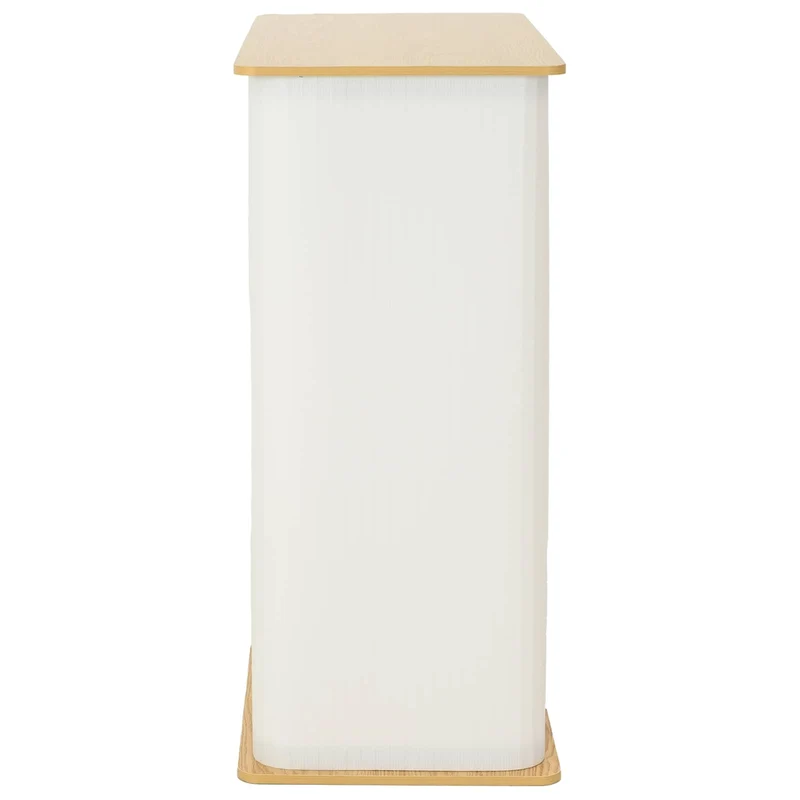 Trade Show Counter Light Brown and White 80 x 40 x 93 cm