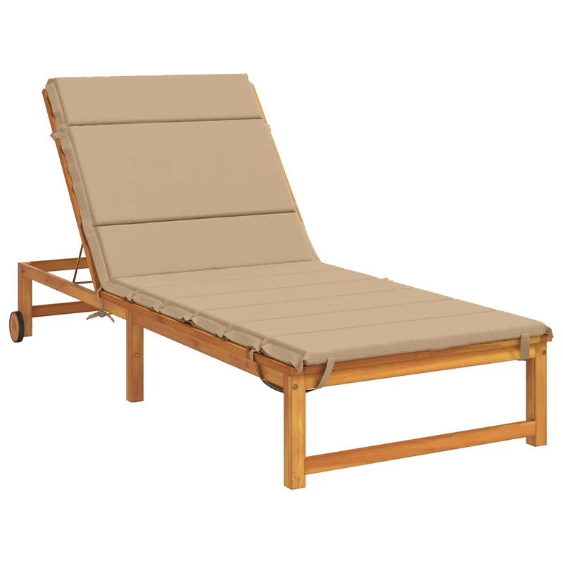 Sunlounger Cushion GEMERT 100% Polyester Sand 200 x 70 x 3 cm