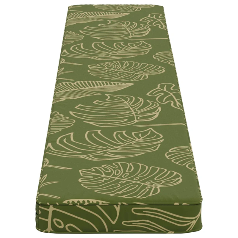 1-Piece Bench Cushion VUGHT 100% Polyester Leaf Design