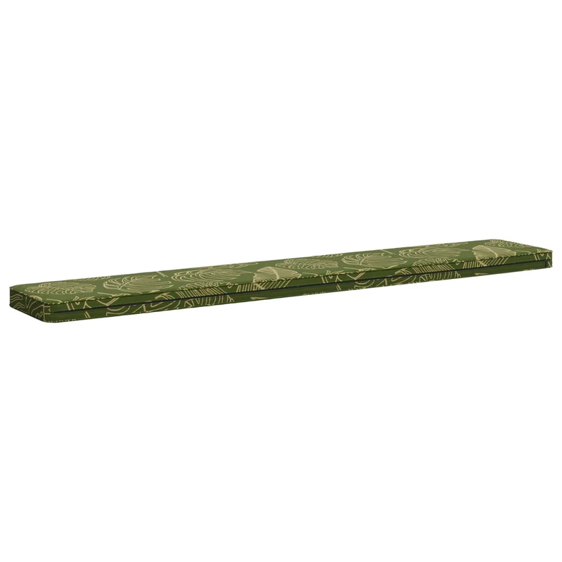 1-Piece Bench Cushion VUGHT 100% Polyester Leaf Design