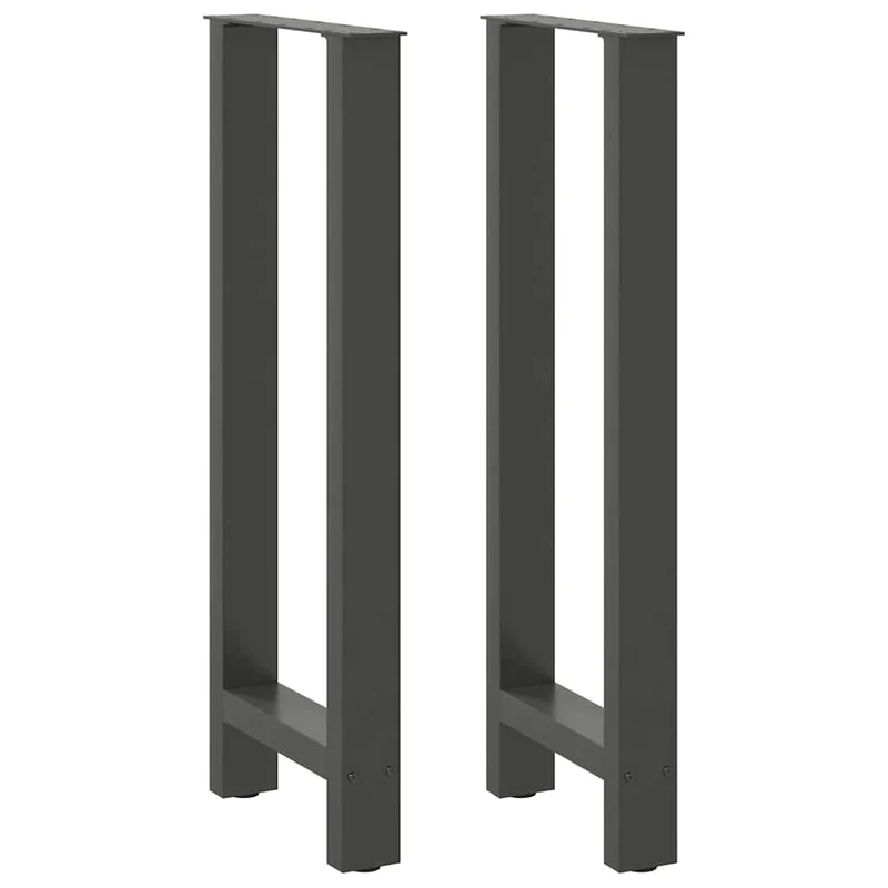 Bar Table Legs Anthracite 2 pcs 50x(100-101) cm Steel