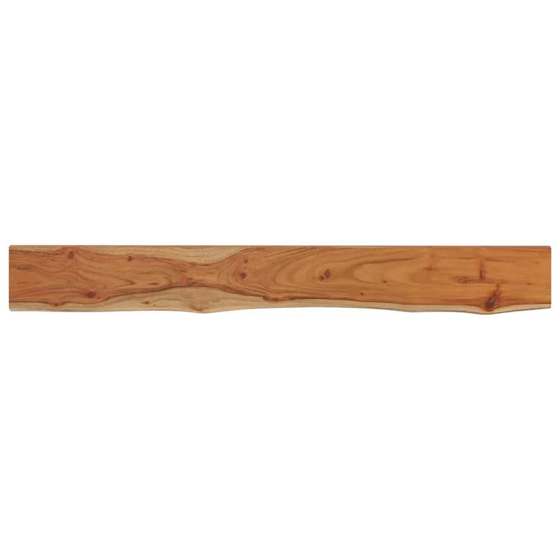 Wall Shelf 160x20x2.5cm Rectangular Solid Wood Acacia Live Edge