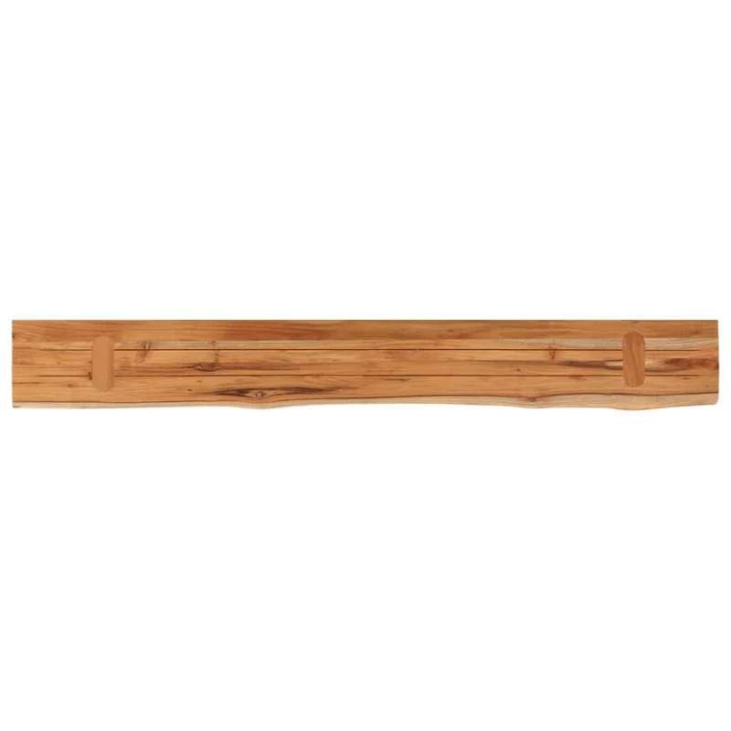 Wall Shelf 180x20x2.5cm Rectangular Solid Wood Acacia Live Edge